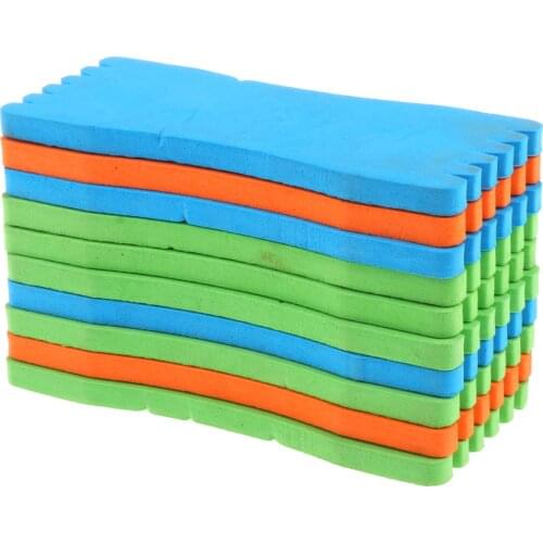 10Pcs Foam Rig Winders Board Sabiki Fishing Hook Lure Line Feathers Storage Board Tackle Accessories Trace Wire Swivel Tackles