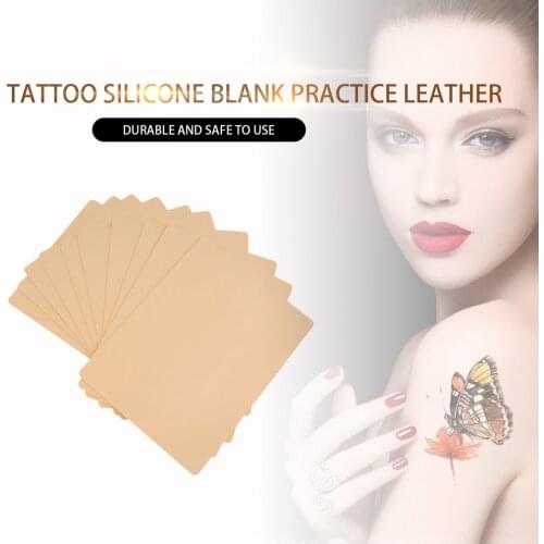 10 pcs Permanent Tattoo Practice Skin Makeup Eyebrow Lips 20 x 15cm Blank Sheet for Needle Machine Supply Kit microblading