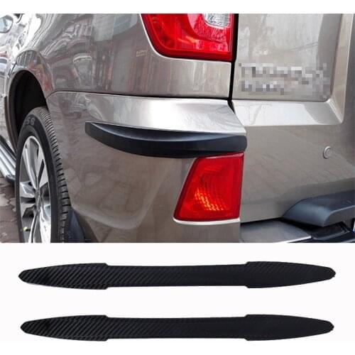 2Pcs Front Rear Bumper Protector Guard Corner Anti-collision Trim bar Auto Protection Strips Black White Brown Car Styling