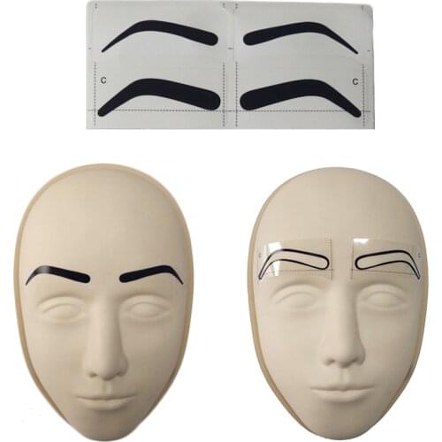 25pcs Microblading Tool Eyebrow Ruler Sticker Disposable Stencil for Eyebrow Tattoo Tools Permanent Makeup Accessories Supplies