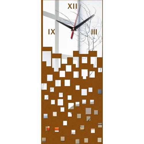 3D Wall Clock Stickers Mirror Art DIY Home Living Room Bedroom Office Home Decor