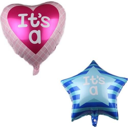 5 pcs 65*55cm 18 Inch Round Five-Pointed Star Pink Blue Balloons Christmas Wedding Holiday Birthday Party Decoration