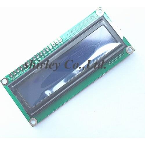 AC/DC Adapters 10pcs 1602 16x2 Character LCD Display Module HD44780 Controller Blue screen blacklight LCD1602 monitor 1602 5V