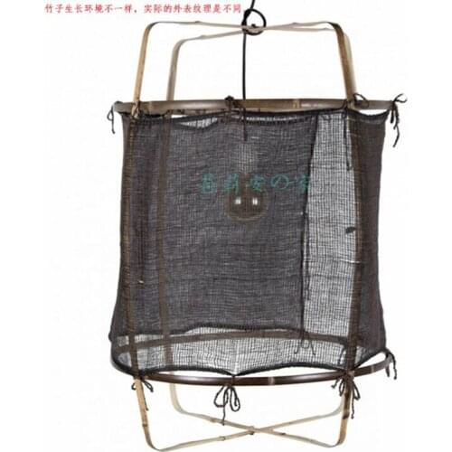 Ay illuminate Large Cotton lamps Bamboo Pendant Lamps Restaurant Hanging Lamps Personality Coffee Bar LED Pendant Lights