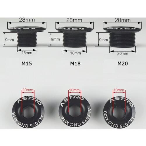 Astro Aluminium Alloy Road MTB Bike Crank Cover BB Crank Arm Cover Bolt Screw For Deore/XT/SLX/105/UT/DA