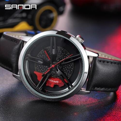 SANDA Fashion Watches For Men Military Luxury Sports Business Watch Leather Quartz Men Watches Relogio Masculino Reloj Hombre