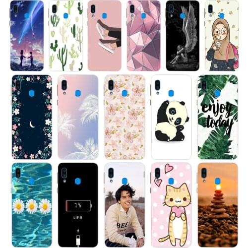 J Case For Samsung A40 Case Soft Silicon Back Cover Phone Case For Samsung Galaxy A40 A405 SM-A405F A405F Cartoon Bumper
