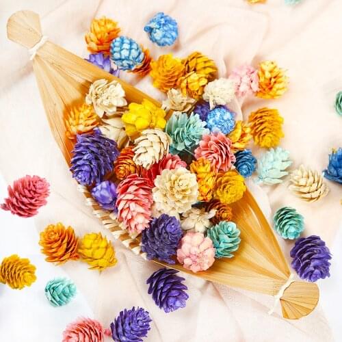 Naturally artificial flower pineapple artificial grass Pine cone Christmas wedding home decoration DIY scrapbook gift box Decor