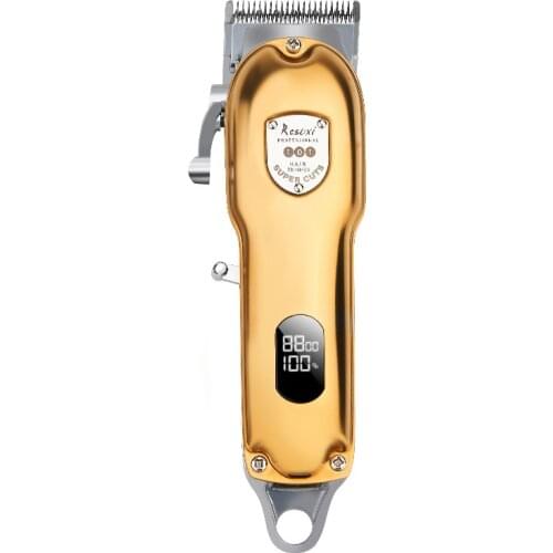 Resuxi Electric Hair Clippers for Men Professional Barber Shop All Metal Beard Hair Trimmer Cordless Cutter Hair Cutting Machine