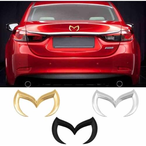 3D Metal Bat Badge Emblem Car Rear Trunk Logo Modified Stickers Decal For Mazda CX4 CX5 CX8 ATENZA MX5 RF M3 Axela Accessories