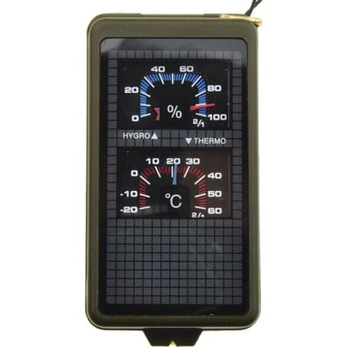 New High Quality Variety Multifunction 10 in 1 Outdoor Military Camping Survival Outdoor Tool Combination Compass Kit HR