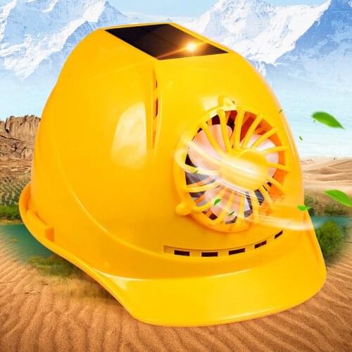 NEW Solar Panel Fan ABS Crash Hard Helmet Battery Indoor Outdoor Work Safety Bump Cap Casco Seguridad Sunscreen Hat Breathable