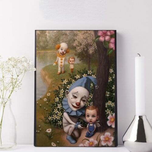 The Clown And Child By Mark Ryden Posters And Prints Decorative Wall Art Pictures For Living Room Home Decoration