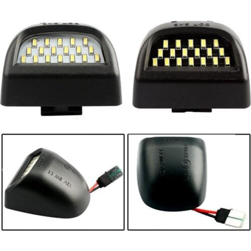 2Pcs White for Chevrolet Silverado avalanche Traverse Tahoe Suburban LED Car Number License Plate Light Lamp assembly auto