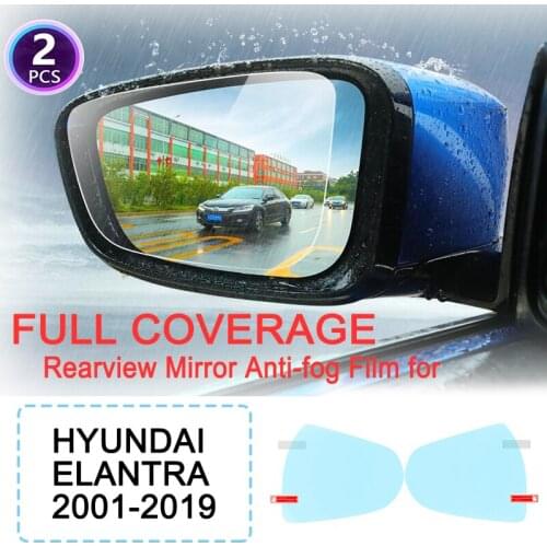 Full Cover Anti Fog Rainproof Film Rearview for Hyundai Elantra XD HD MD AD Avante I30 2001~2019 Car Stickers Films