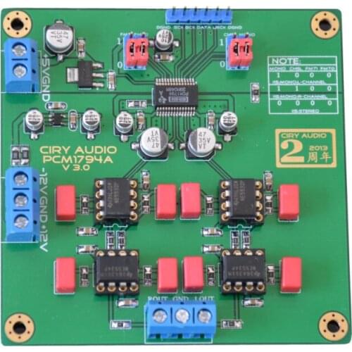 Gold-plated HiFi PCM1794A DAC Decoding Module 24bit 192k