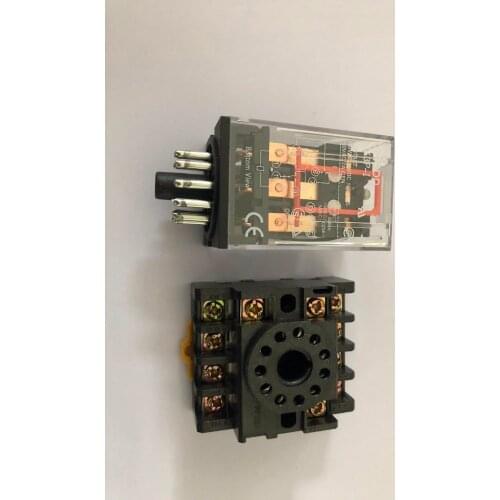 Intermediate relay MK3P-I MK3P small electromagnetic relay 11PIN with base DC12V DC24V AC110V AC220V