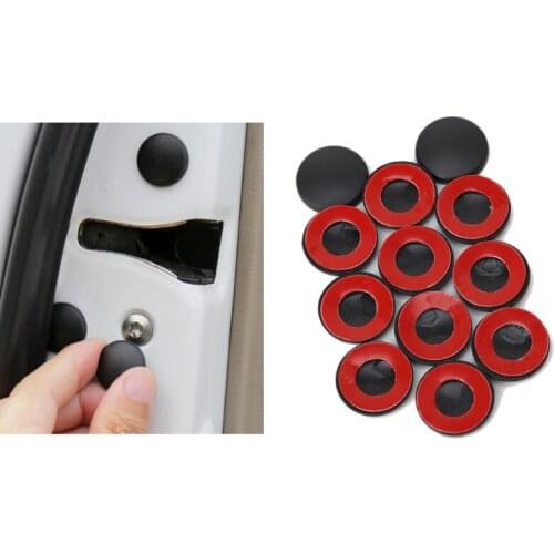 QILEJVS 12PCS Door Lock Screw Protector Cover For Toyota Land Cruiser 200 Prado FJ150 RAV4 Corolla Camry Highlander Accessories