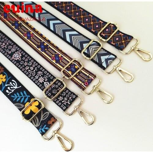 Fashion Handbag Straps For Crossbody Adjustable Bag Accessories Belt Handbag Belt Wide Nylon Shoulder Bag Straps