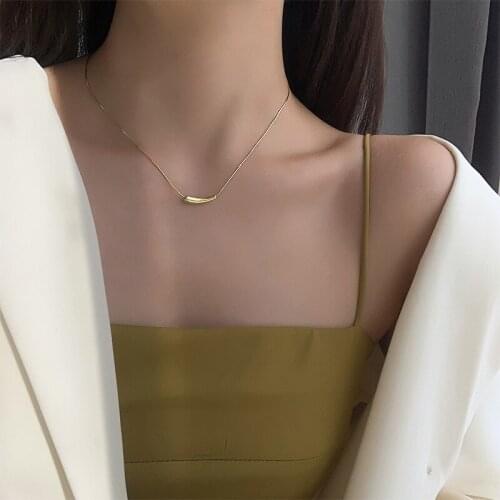 Eggplant light luxury niche design womens indifference simple clavicle chain niche simple