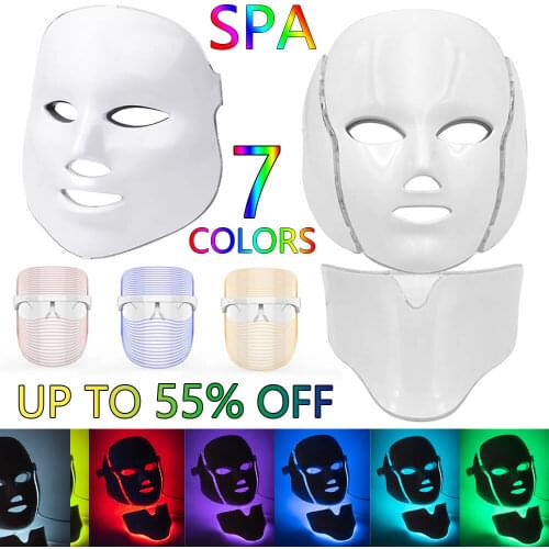 LED Facial Beauty Mask Wrinkle Removal Electric Device PDT Photon Treatment SPA Beautiful Tighten skin Anti age Acne New Machine