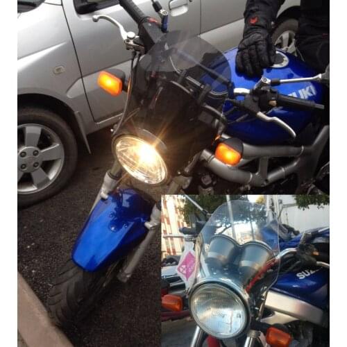 Wind Screen Motorcycle Windshield Windscreen For Suzuki SV650 SV1000 GSX1400 SV 650 1000 Bandit GSF650 GSF1200 GSF1250 Dark Grey