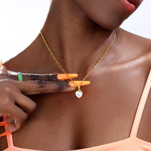 Choker Invisible Fish Line Crystal Necklace Pendants Neck Zircon Woman Clavicle Chain Lady Feminino Collar