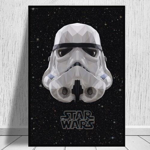 Star Wars Darth Vader Classic Movie Poster Picture On Canvas Prints Stormtrooper White Helmet Wall Art Mural Decorative Painting