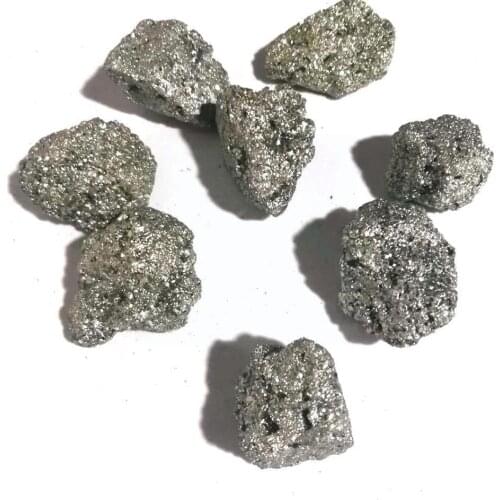 1 Bag 70g Natural Pyrite Mineral Crystal Stone Small Specimen Feng Decor Rough Iron Stones Chunks Shui Gold Pyrite Fools A1M7