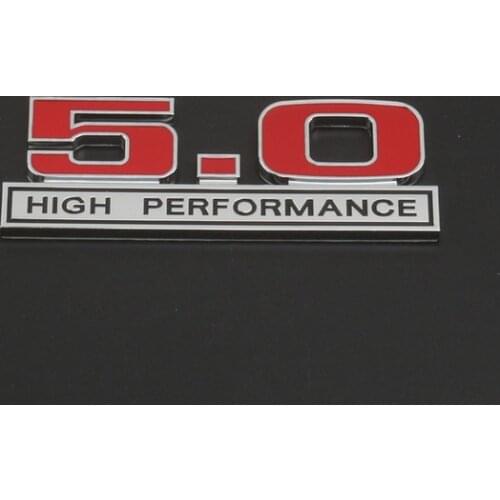 3D New Auto Modified Metal 5.0 Car Trunk Side Seal Decal Badge Car Accessories