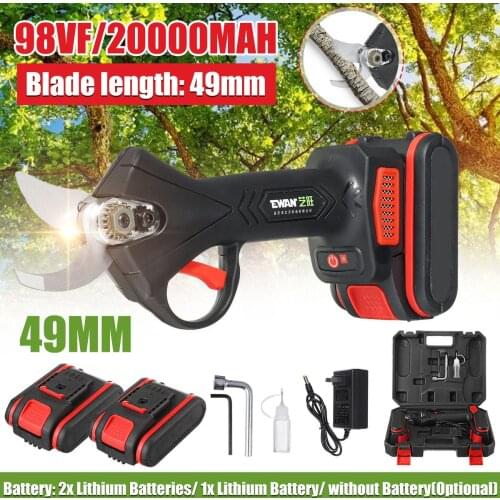 98VF Cordless Pruner Electric pruning shears Efficient Fruit Tree Bonsai Pruning Electric Tree Branches Cutter Landscaping Tools