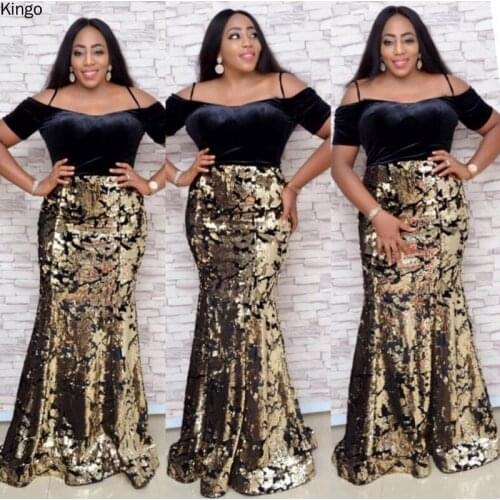 African Dresses For Women 2020 Africa Clothing Sequined Flannel Muslim Long Dress High Quality Fashion African Dress For Lady