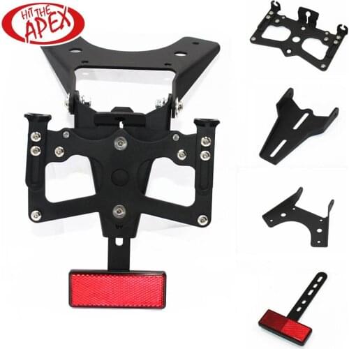 Motorcycle Accessories Adjustable Fender Plate with reflector For SUZUKI GSXR1000 GSX-R1000 2009 2010 Bracket License Holder