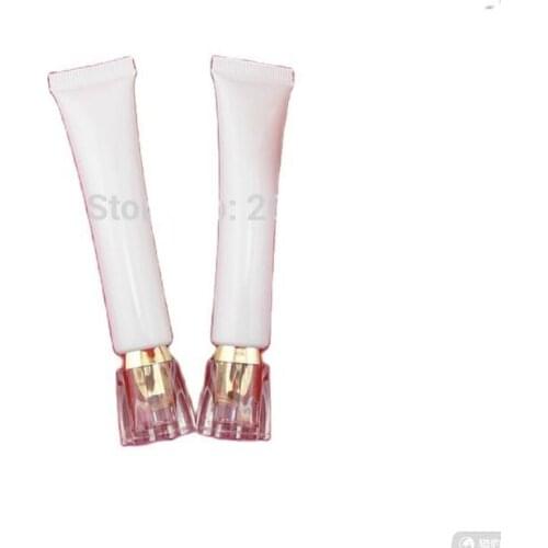 20ml white mildy wash soft tube or butter / handcream tube with flower lid
