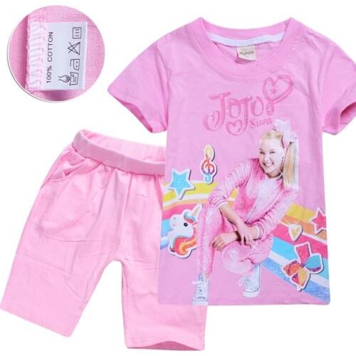 Children Clothing Baby Girls T shirts + Cotton pants JOJO SIWA sets fashion sport suit for school student Girl tracksuit chothes