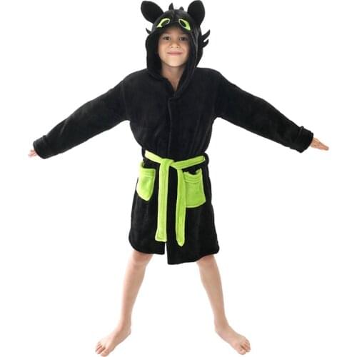 How to Train Dragon Cosplay Bath Robe For Kids Adult Halloween Costume Anime Home Sleepwear Pajamas Bathrobe For Girl Boy