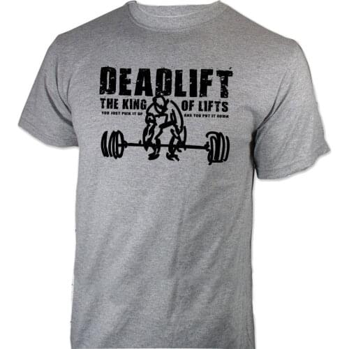 Cool Funny T-Shirt Men High Quality Tees DEADLIFT Strongman Sleeve Shirts Fashion Short Sleeve T-Shirt Tops
