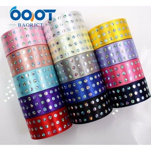 OOOT BAORJCT 184112 25 mm 2 yards Pure Ribbon white Sequin Ribbon Ribbon Wedding Accessories DIY Handmade Material