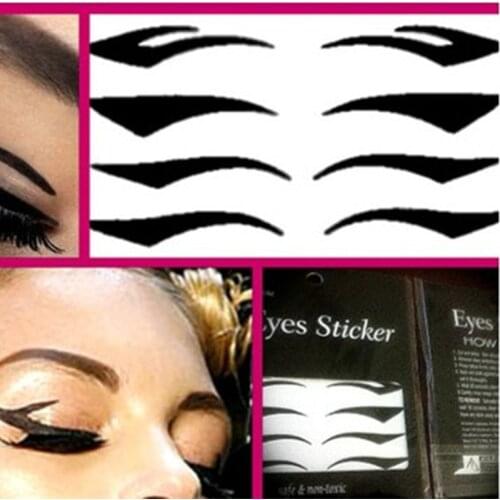 Hot Sales Eyes Makeup 4 Styles Temporary Instant Tattoo Transfer Eyeshadow Eyeliner Sticker