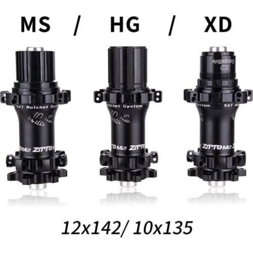 M2 MTB Straightpull Hub Ultralight 28 Hole 54T Ratchet HG Micro spline Core fit 12 speed Thru Axle QR 28h