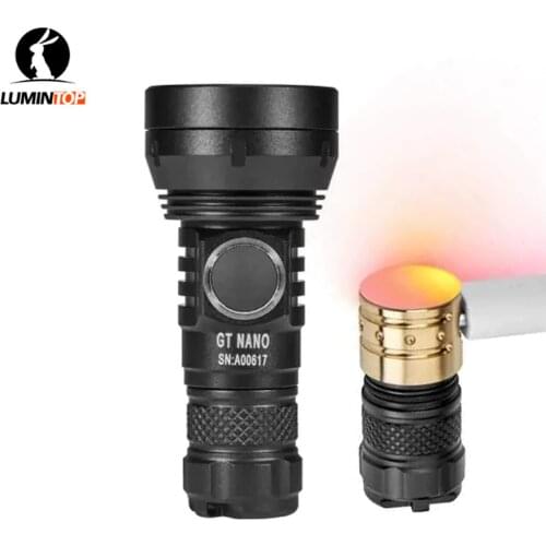 LUMINTOP GT Nano Mini Flashlight 450 Lumen Rechargeable Keychain Light 10180 Battery for Search, Rescue ,Outdoor Sports
