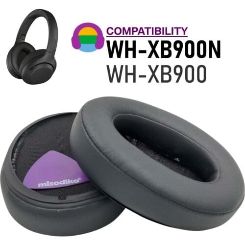 Misodiko Ear Pads Replacement for SONY WH XB900N, Headphones Earpads Cushion Repair Parts