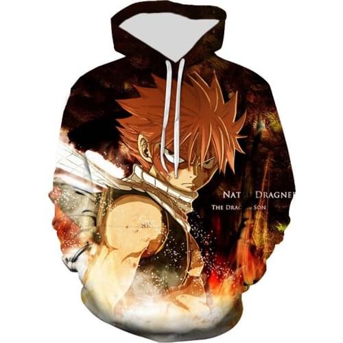 Fairy Tail Printed 3D Cool Hoodies Men Women Children Fashion Long Sleeve Sweatshirts Streetwear Boy Girl Kids Clothes Tops
