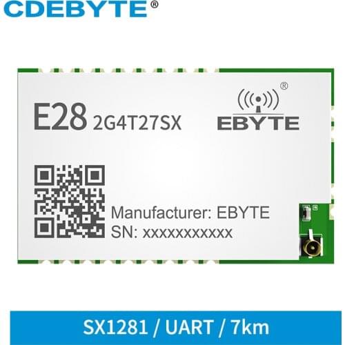 E28-2G4T27SX SX1281 Module LoRa Wireless Transceiver Transmitter Receiver UART 2.4GHz 27dBm Wireless Serial Port Module