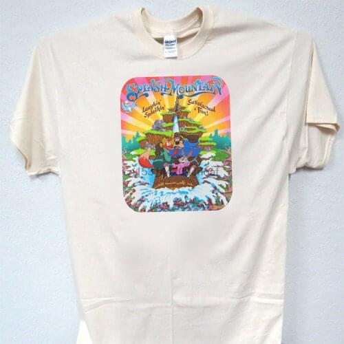 SPLASH MOUNTIANDisney Ride Inspired Painting 80s MENS Vintage Style T ShirtT 980ivy L@@K