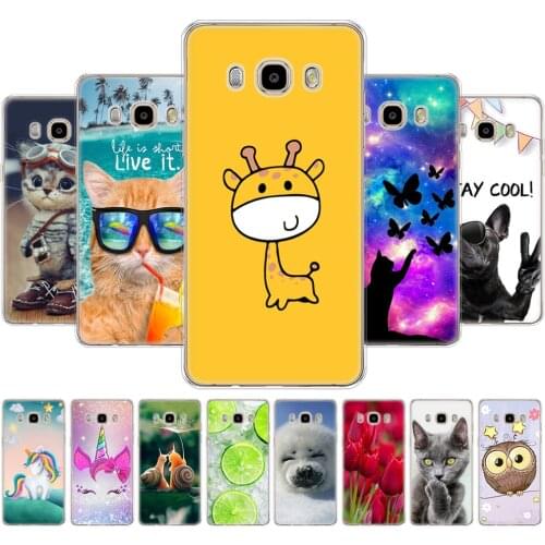 Soft TPU silicon Case FOR Samsung Galaxy J7 2016 Case J710 J710F Cover FOR Samsung J7 2016 Case shell