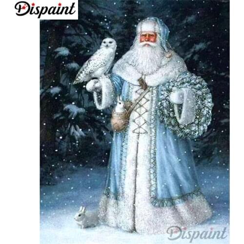 Dispaint Full Square/Round Drill 5D DIY Diamond Painting "Santa Claus" Embroidery Cross Stitch 3D Home Decor A10496