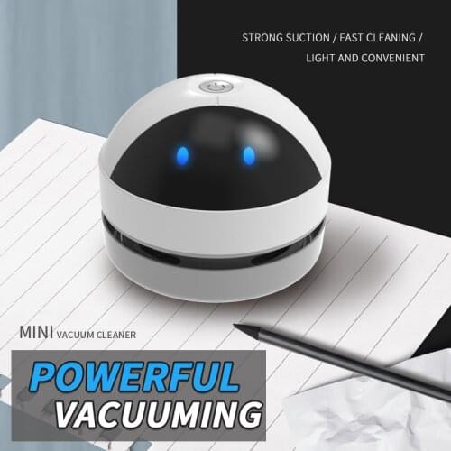 Mini Vacuum Table Vacuum Cleaner Robot Dust Cleaner Desktop Coffee Dust Collector For Home Office Desktop Cleaning Potable