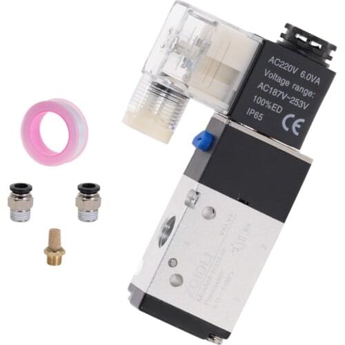 Pneumatic Solenoid Valve 3 Way 2 Position Air Directional Control Valve 3V210-08 DC12V DC24V AC110V AC220V