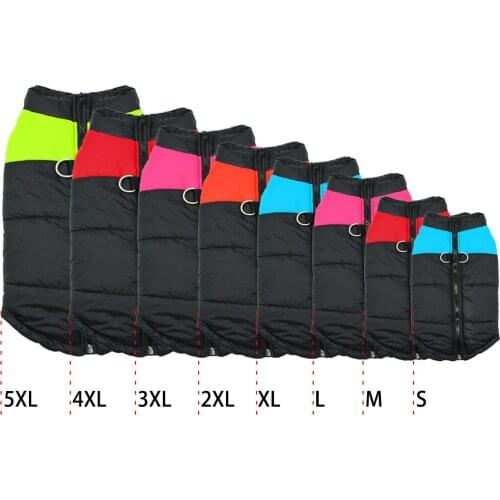 S-5XL Vest Jacket Waterproof Pet Dog Puppy Chihuahua Clothing Winter Warm Pet Dog Vest Clothes Coat For Small Medium Large Dogs
